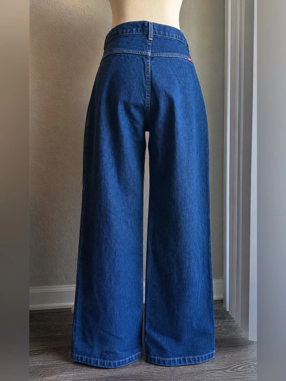 Ozark Mountain Y2K High Rise Wide Leg Jeans Star Button